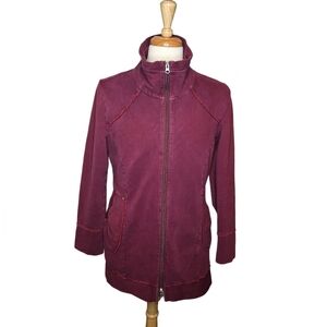 Neon Buddha Red Utility Jacket Full Zip Relaxed Fit